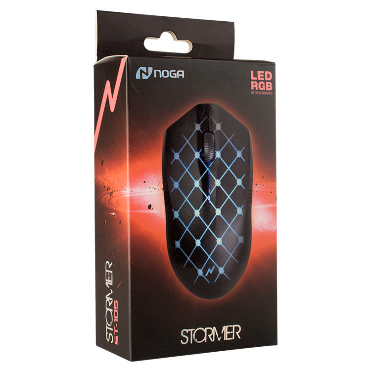 Mouse Gamer Retroiluminado Noga Stormer St-105 Usb 1000dpi